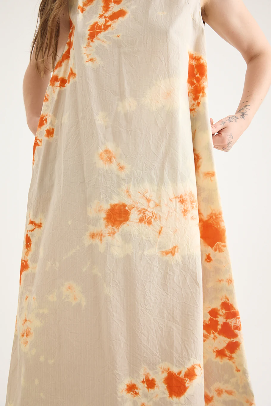 Suzusan - Cotton Pin Stripe Sleeveless Dress - Image 3