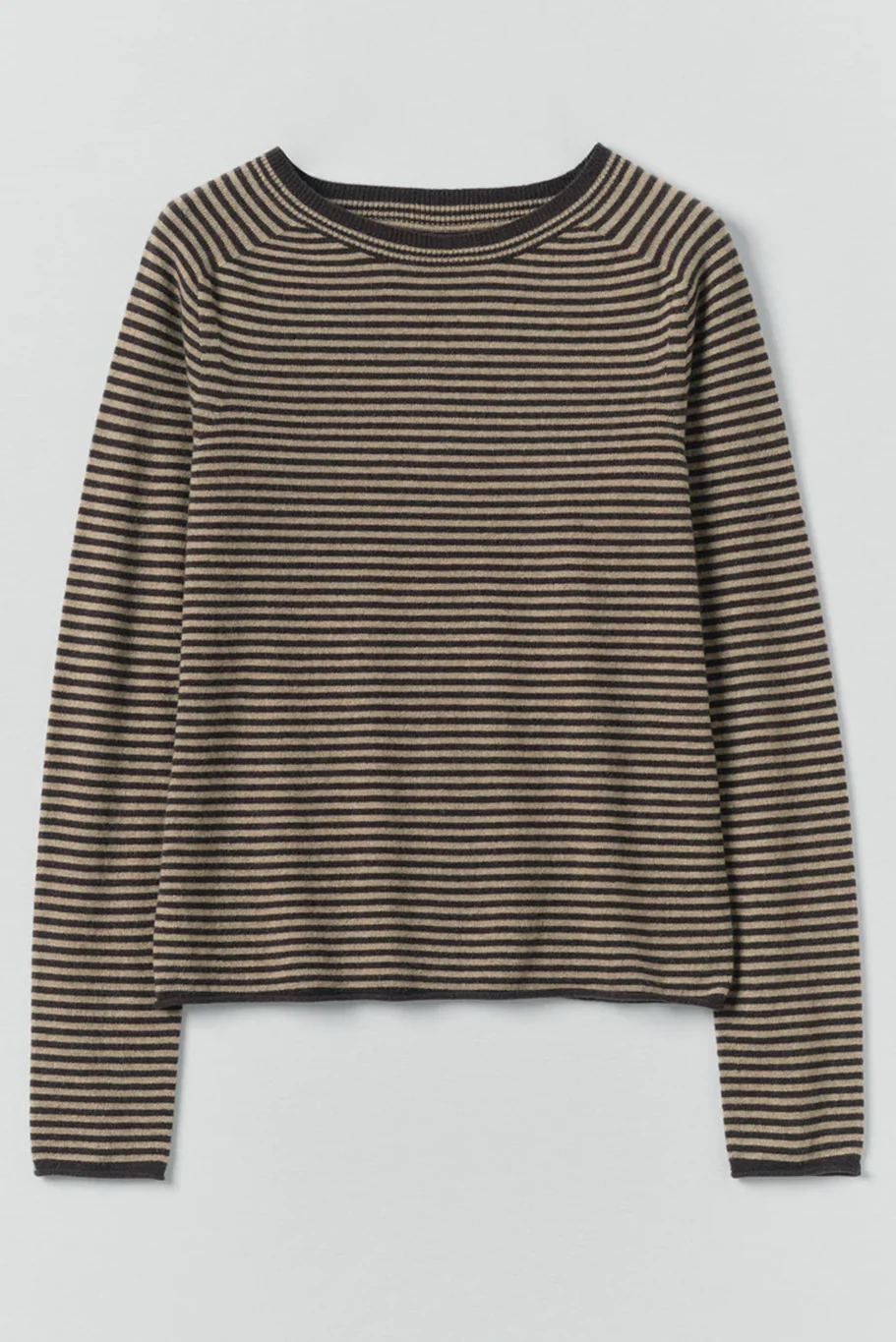Toast - Stripe Wool Cashmere Neat Sweater - Image 10