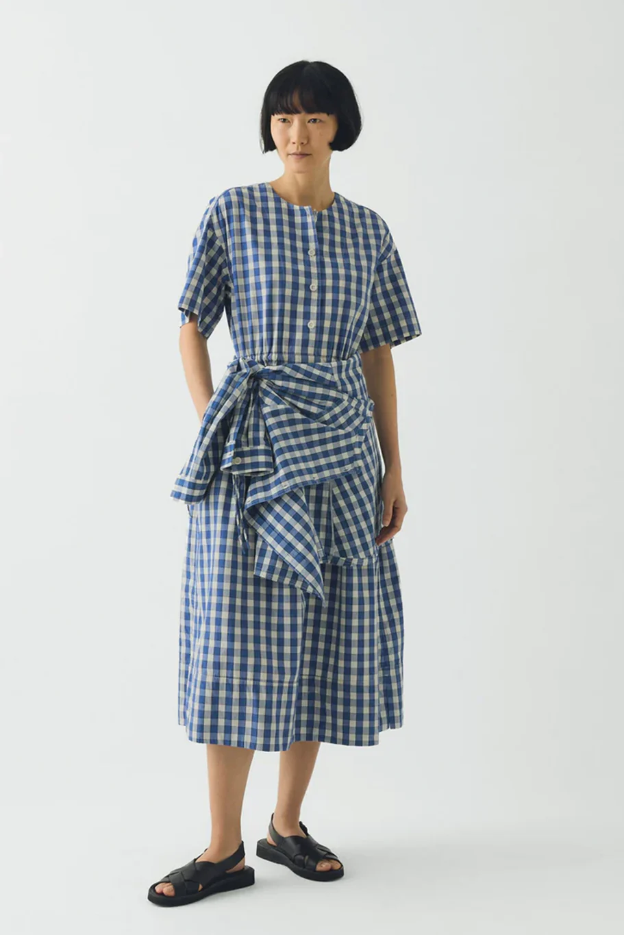 Toast - Gingham Check Cotton Dress