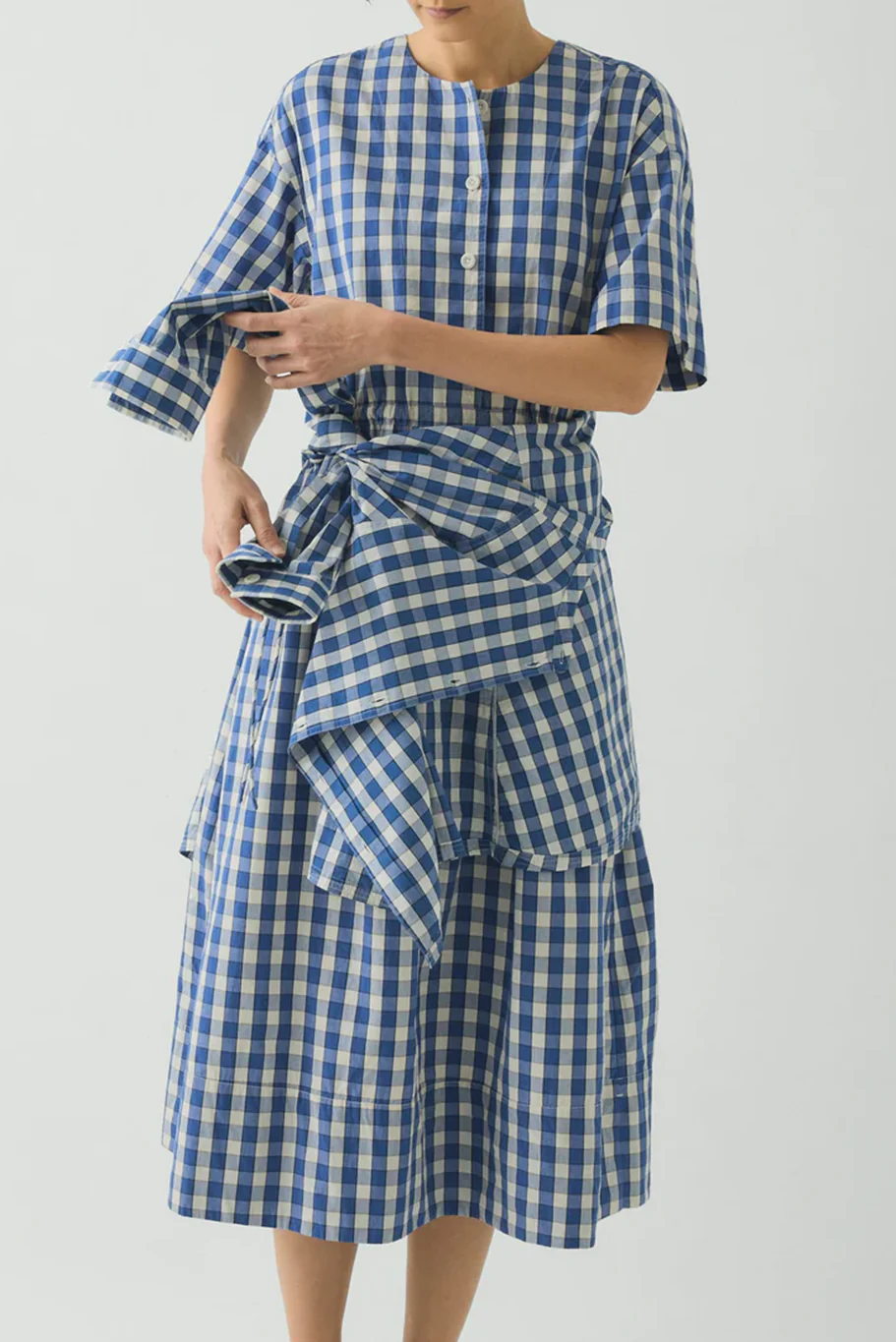 Toast - Gingham Check Cotton Dress - Image 2