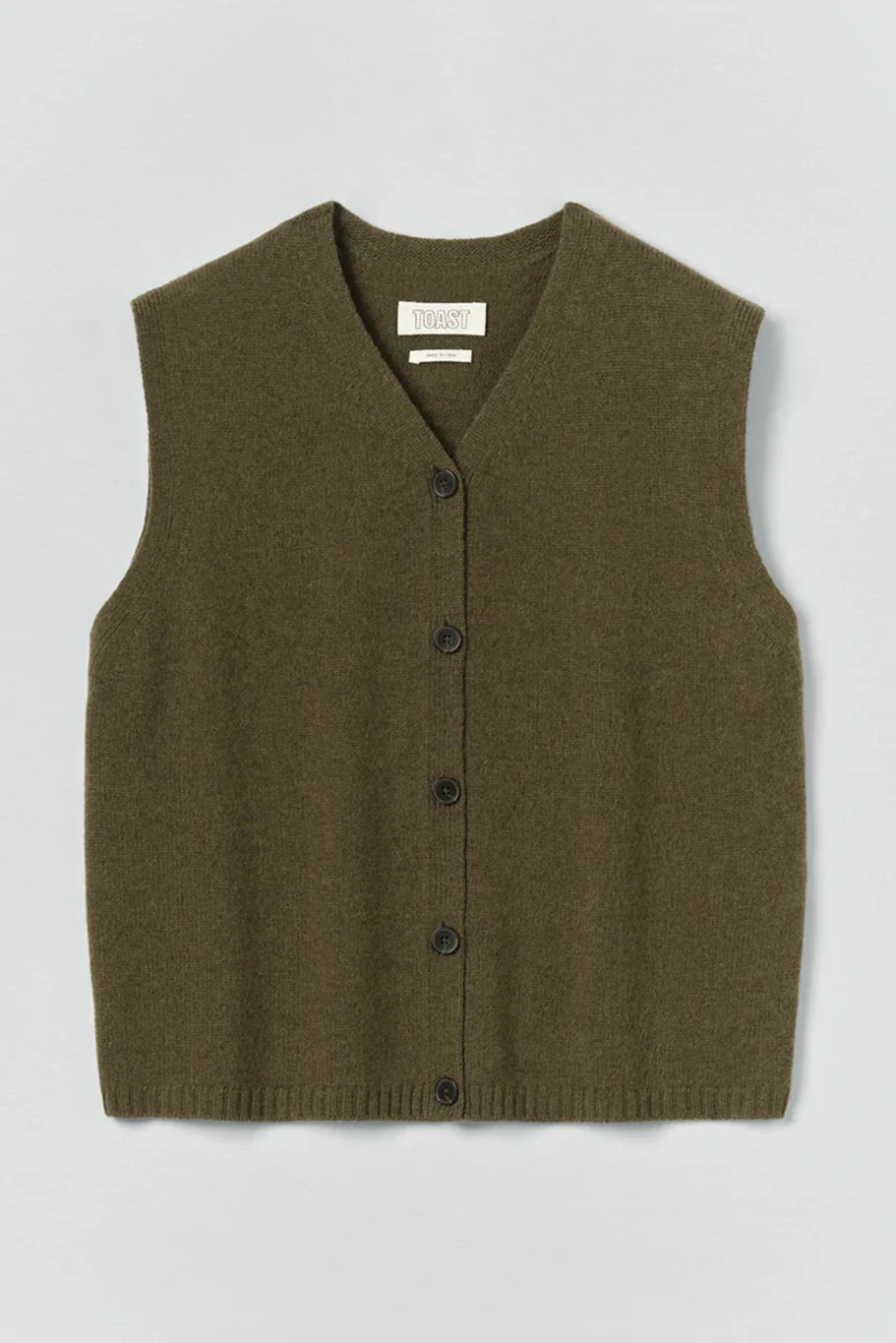 Toast - V Neck Wool Cashmere Tank - Image 13