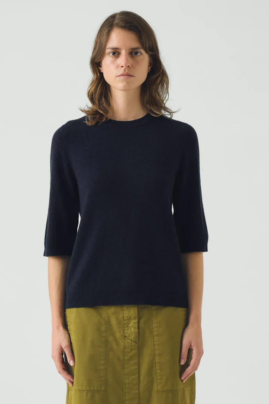 Toast - Half Sleeve Fine Wool Cashmere Sweater - Image 3