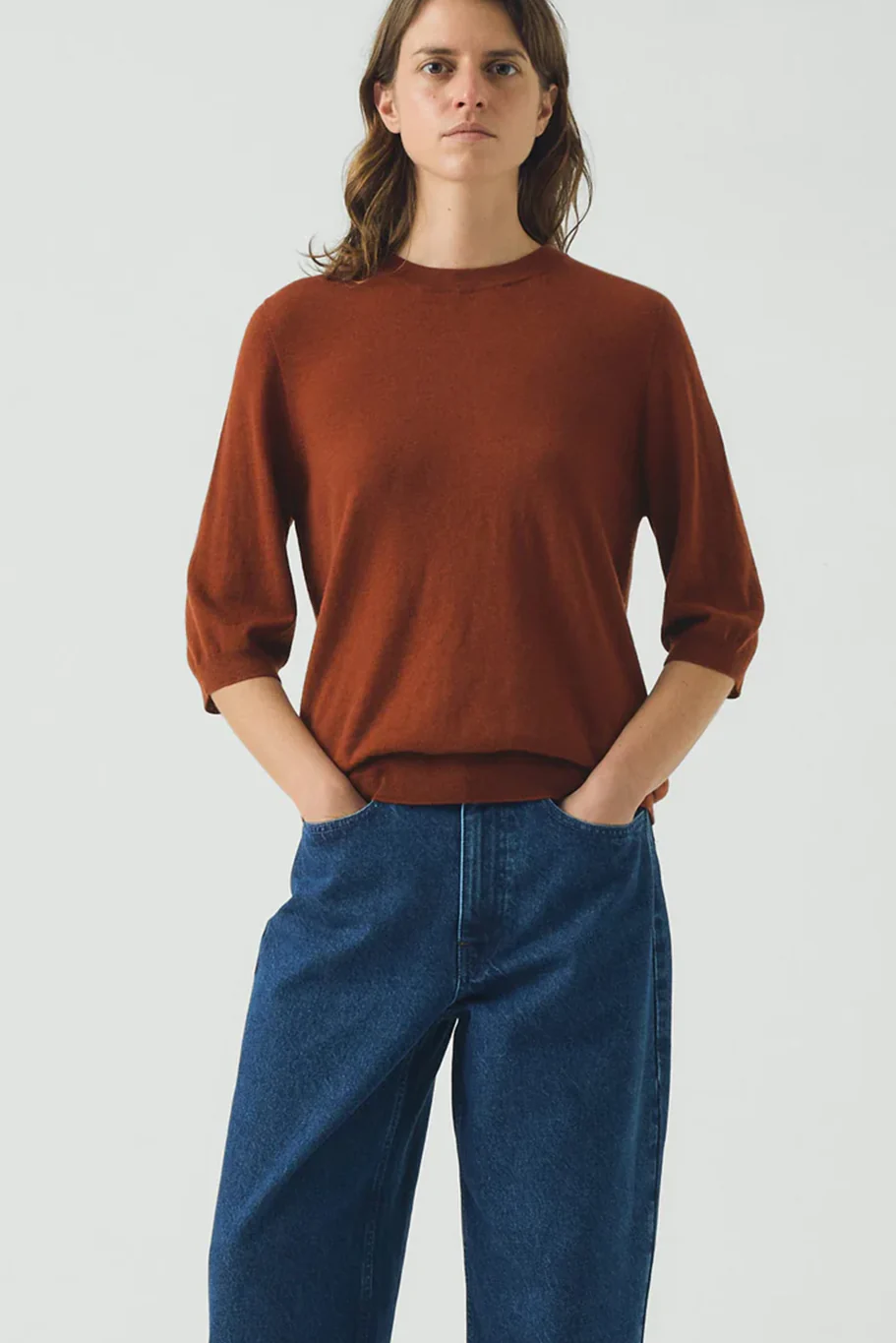 Toast - Half Sleeve Fine Wool Cashmere Sweater - Image 5