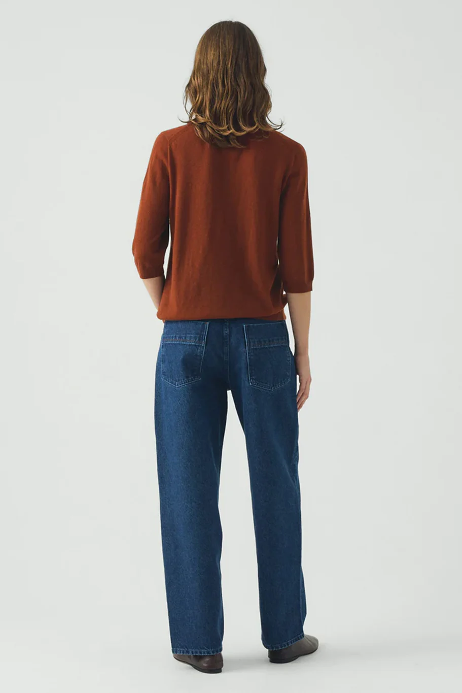 Toast - Half Sleeve Fine Wool Cashmere Sweater - Image 6