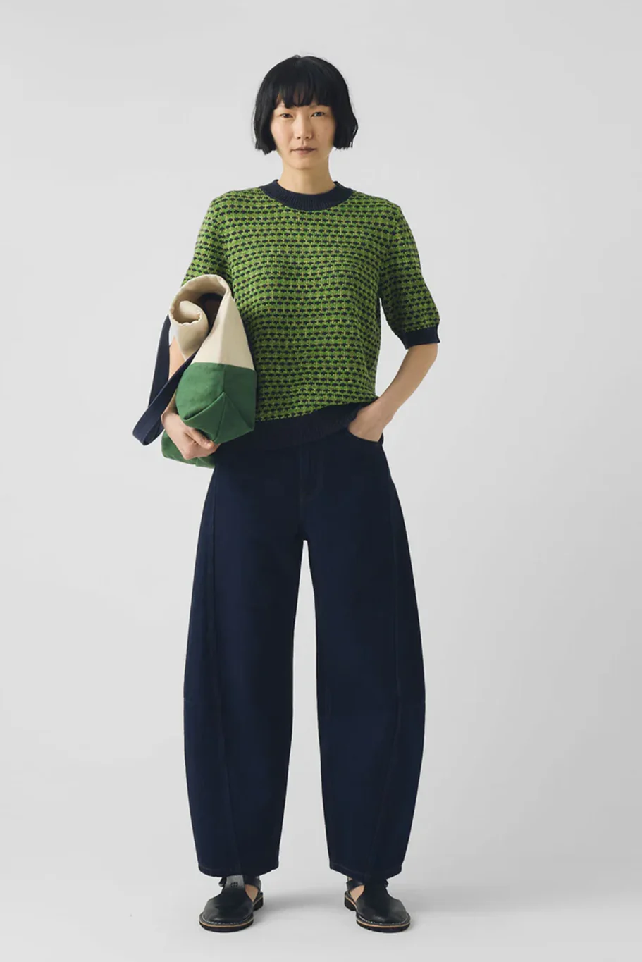 Toast - Jacquard Knitted Cotton Top