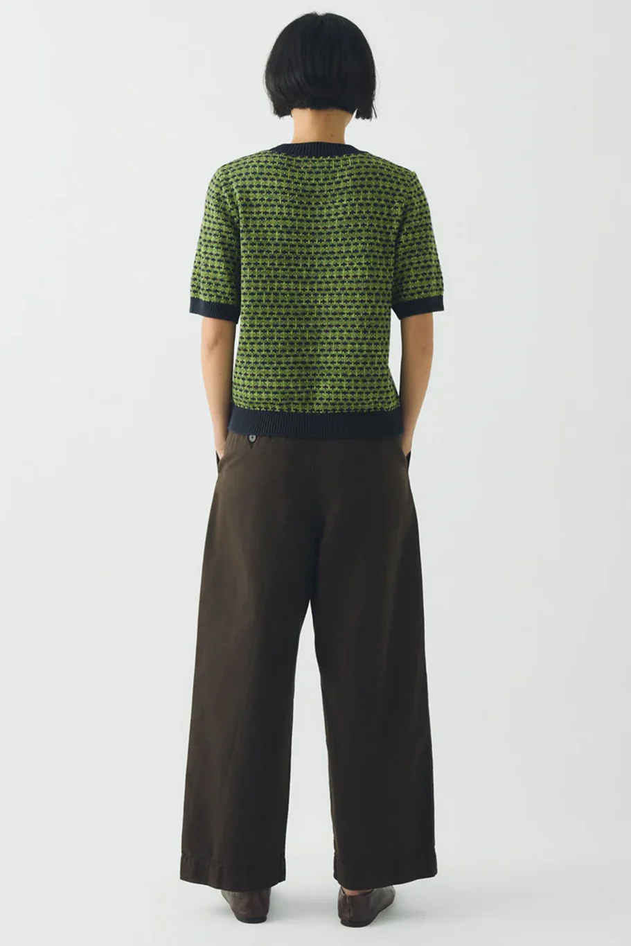 Toast - Jacquard Knitted Cotton Top - Image 4