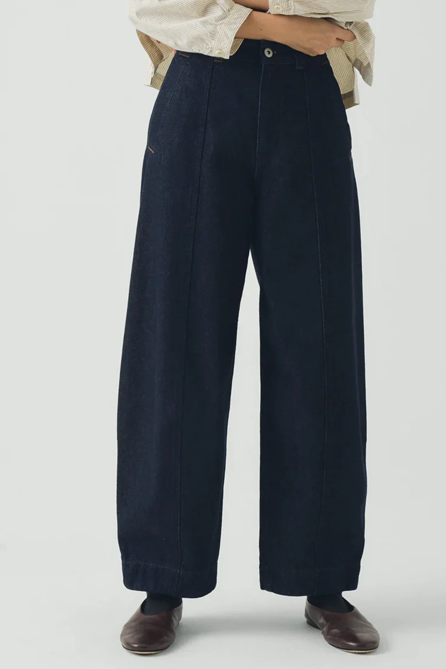 Toast - Sculpted Indigo Denim Trousers - Image 2