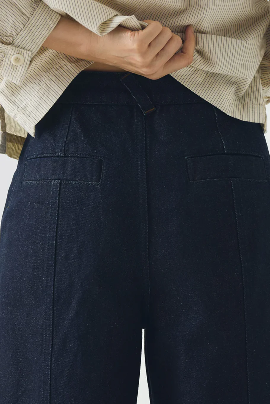 Toast - Sculpted Indigo Denim Trousers - Image 3