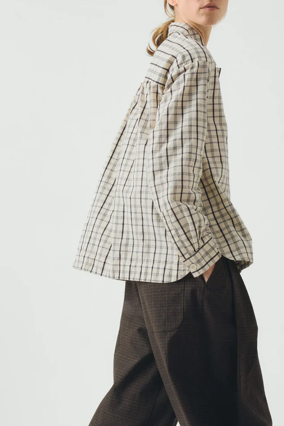 Toast - Half Placket Check Cotton Shirt - Image 3