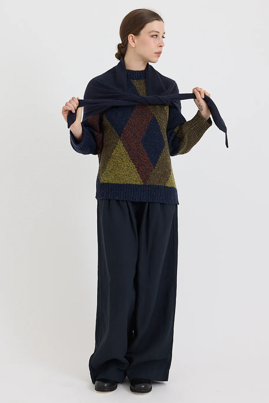Toast - Wool Cashmere Large Bandana - Image 5