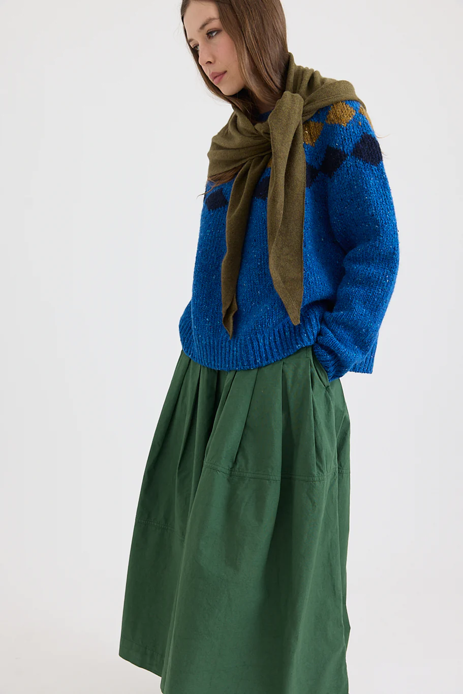 Toast - Wool Cashmere Large Bandana - Image 6