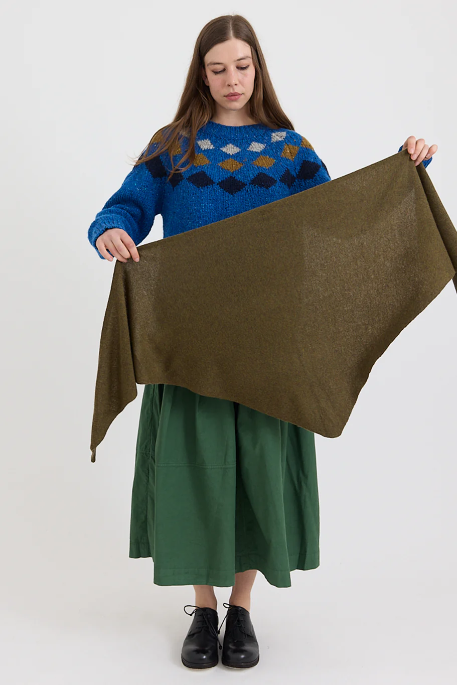 Toast - Wool Cashmere Large Bandana - Image 7