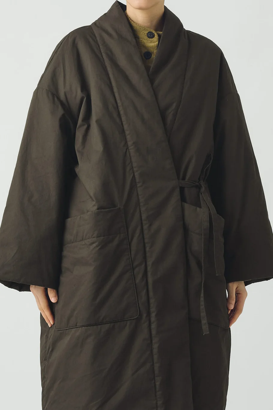 Toast - Padded Cotton Wrap Coat - Image 2