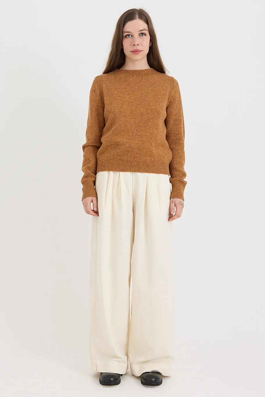 Toast - Heathery Wool Sweater - Ginger - Image 2