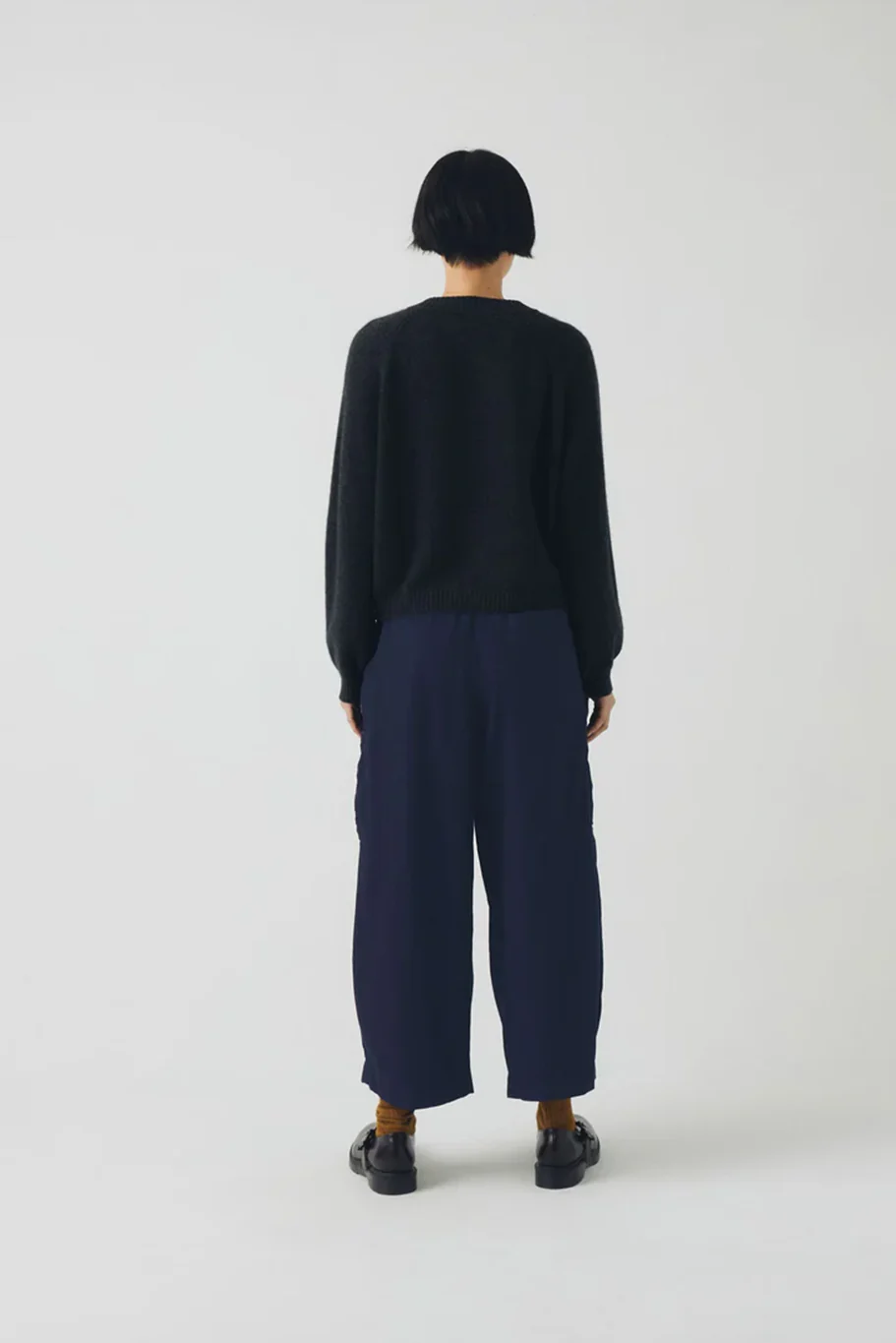 Toast - Eden Wool Cashmere Raglan Cardigan - Charcoal - Image 3