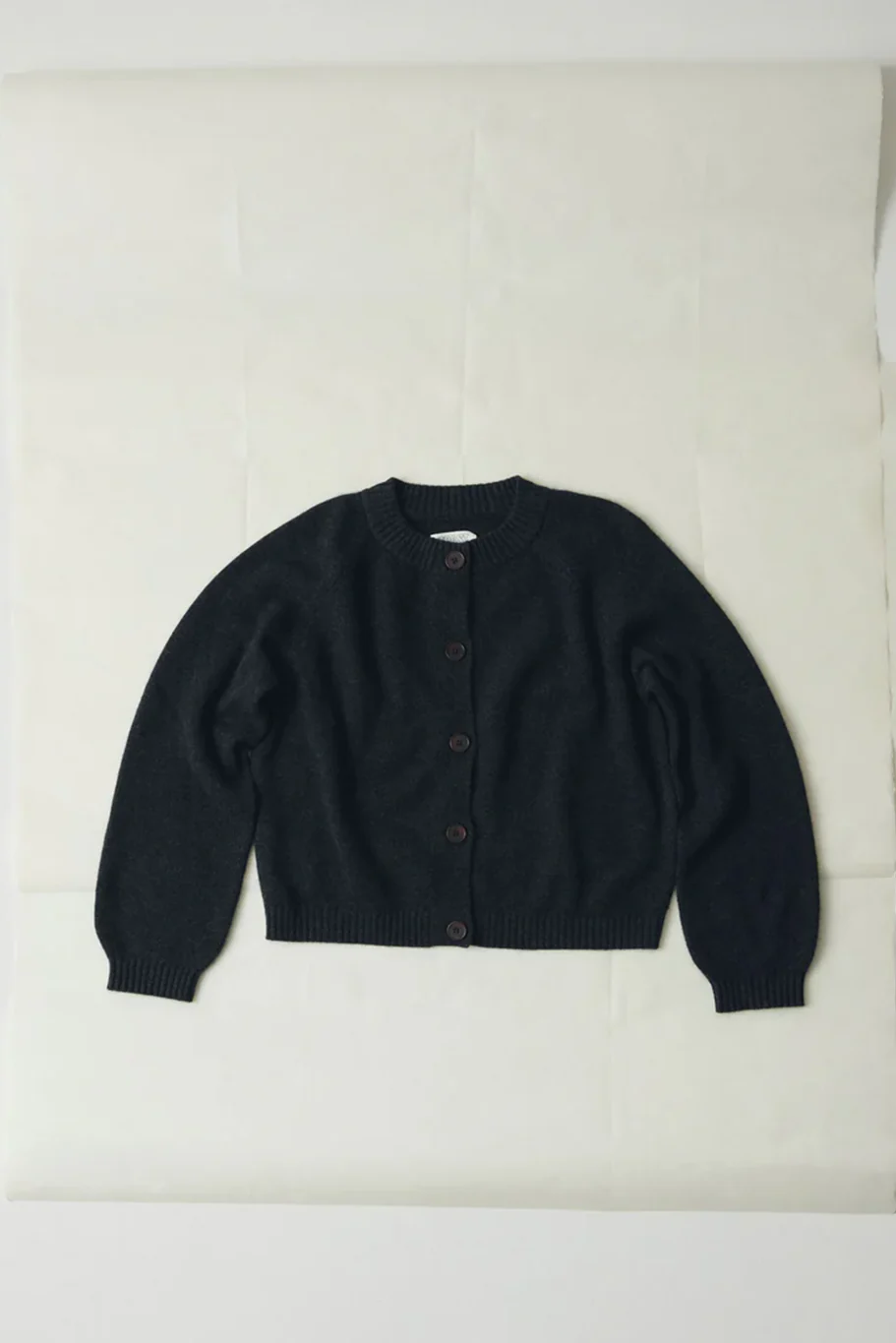 Toast - Eden Wool Cashmere Raglan Cardigan - Charcoal - Image 5