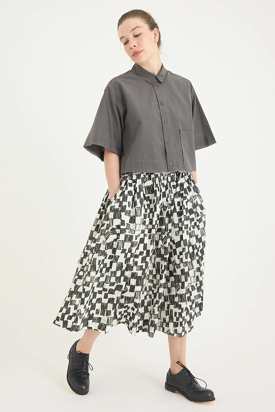 Toogood - The Dancer Skirt - Chequerboard