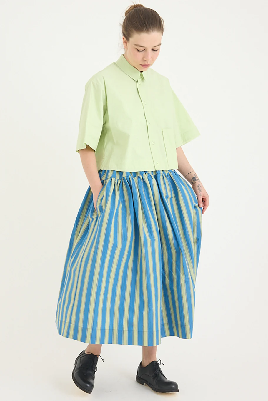 Toogood - The Dancer Skirt - Taffeta Stripe