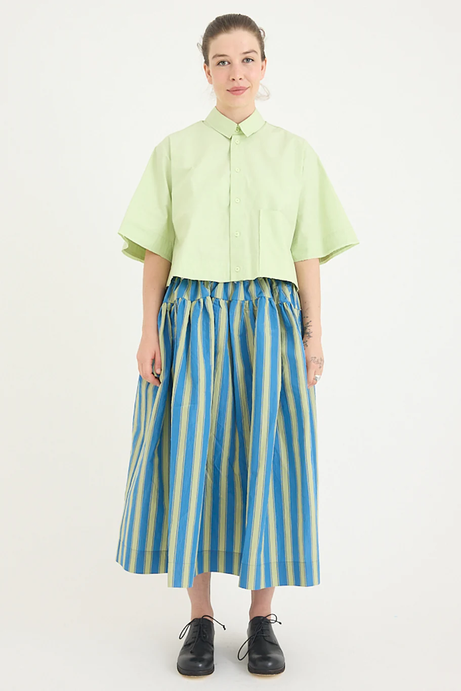 Toogood - The Dancer Skirt - Taffeta Stripe - Image 2